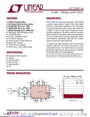LTC2387CUH-16#TRPBF datasheet pdf Linear Technology