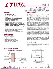 LTC2440IGN#TRPBF datasheet pdf Linear Technology