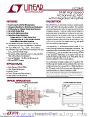 LTC2442IG#TRPBF datasheet pdf Linear Technology