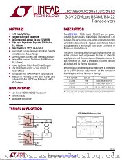 LTC2850HMS8#TRPBF datasheet pdf Linear Technology