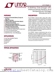 LTC2942CDCB-1#PBF datasheet pdf Linear Technology
