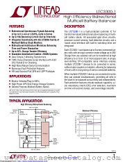 LTC3300HUK-1#TRPBF datasheet pdf Linear Technology