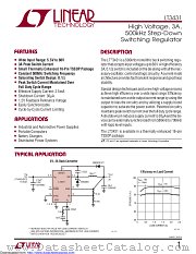 LT3431EFE datasheet pdf Linear Technology
