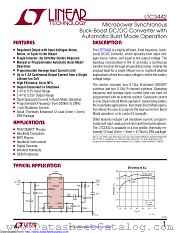 LTC3442EDE datasheet pdf Linear Technology