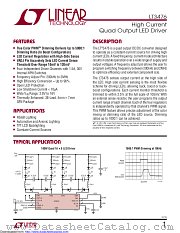 LT3476EUHF#TRPBF datasheet pdf Linear Technology