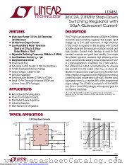 LT3481HMSE datasheet pdf Linear Technology