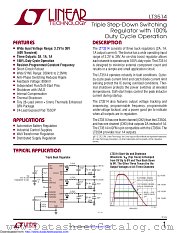 LT3514EFE#TRPBF datasheet pdf Linear Technology
