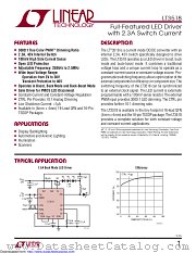 LT3518EFE datasheet pdf Linear Technology