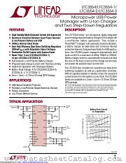 LTC3554EUD-2#TRPBF datasheet pdf Linear Technology