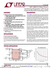 LT3668EMSE#TRPBF datasheet pdf Linear Technology