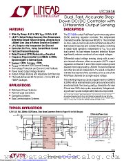 LTC3838EFE#TRPBF datasheet pdf Linear Technology