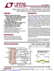 LTC3882EUJ-1#PBF datasheet pdf Linear Technology