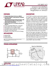 LTC4057ES5-4.2#TRM datasheet pdf Linear Technology