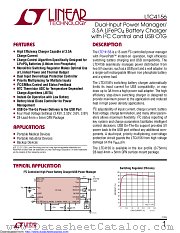 LTC4156EUFD#TRPBF datasheet pdf Linear Technology