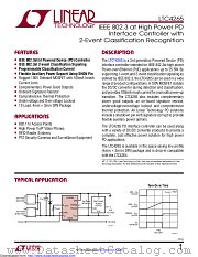 LTC4265CDE#TRPBF datasheet pdf Linear Technology