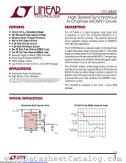 LTC4449EDCB#TRMPBF datasheet pdf Linear Technology