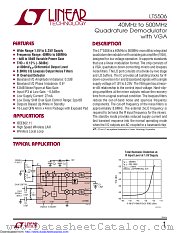 LT5506EUF#TRPBF datasheet pdf Linear Technology