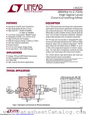 LT5522EUF datasheet pdf Linear Technology