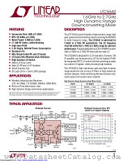 LTC5542IUH#TRPBF datasheet pdf Linear Technology