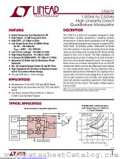 LT5572EUF datasheet pdf Linear Technology