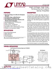 LTC6104CMS8#TRPBF datasheet pdf Linear Technology