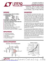LT6200IS6-5#TRMPBF datasheet pdf Linear Technology