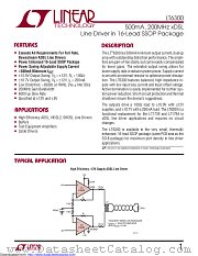 LT6300IGN#TRPBF datasheet pdf Linear Technology