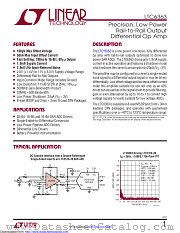 LTC6363IMS8#TRPBF datasheet pdf Linear Technology