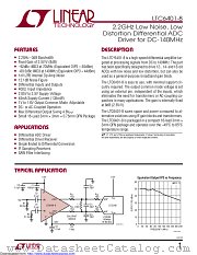 LTC6401CUD-8 datasheet pdf Linear Technology