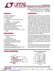 LT6402CUD-20#TR datasheet pdf Linear Technology