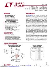 LTC6405CUD#TRPBF datasheet pdf Linear Technology