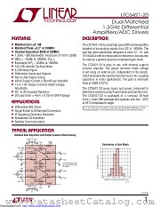 LTC6421IUDC-20 datasheet pdf Linear Technology