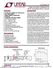 LTC6430-20 datasheet pdf Linear Technology