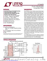 LTC6603CUF#TRPBF datasheet pdf Linear Technology