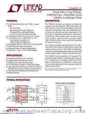 LT6604CUFF-15#TRPBF datasheet pdf Linear Technology