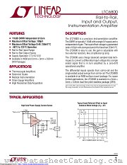 LTC6800HDD#TRPBF datasheet pdf Linear Technology