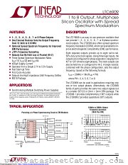LTC6909IMS#PBF datasheet pdf Linear Technology