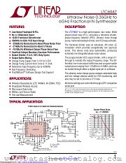 LTC6947IUFD#TRPBF datasheet pdf Linear Technology