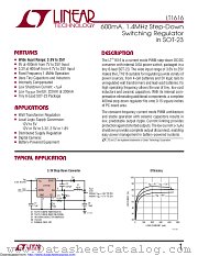 LT1616ES6#TRPBF datasheet pdf Linear Technology