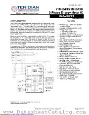 71M6513-IGTR/F datasheet pdf MAXIM - Dallas Semiconductor