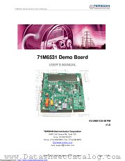 71M6531F-DB datasheet pdf MAXIM - Dallas Semiconductor