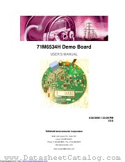71M6534H-DB datasheet pdf MAXIM - Dallas Semiconductor