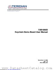 73M1866B-KEYCHN datasheet pdf MAXIM - Dallas Semiconductor