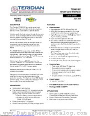 73S8010C-ILR/F datasheet pdf MAXIM - Dallas Semiconductor