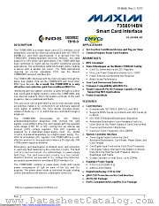 73S8014BN datasheet pdf MAXIM - Dallas Semiconductor