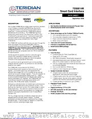 73S8014RT-ILR/F datasheet pdf MAXIM - Dallas Semiconductor