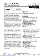 73S8014RN-IL/F datasheet pdf MAXIM - Dallas Semiconductor