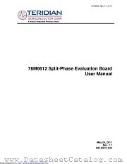 78M6612SP-EVM-1 datasheet pdf MAXIM - Dallas Semiconductor
