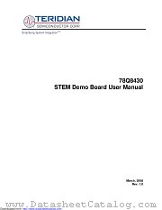 78Q8430STEM-DB datasheet pdf MAXIM - Dallas Semiconductor