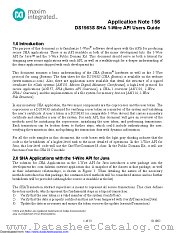 DS1963S-F5+ datasheet pdf MAXIM - Dallas Semiconductor